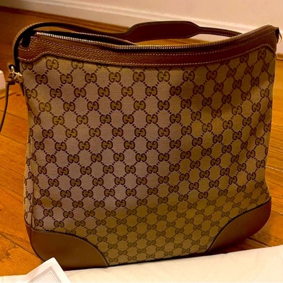 Gucci Bree GG Monogram Hobo Bag 👜 Excellent Preloved Condition w/ Dustbag & COA - Picture 7 of 17
